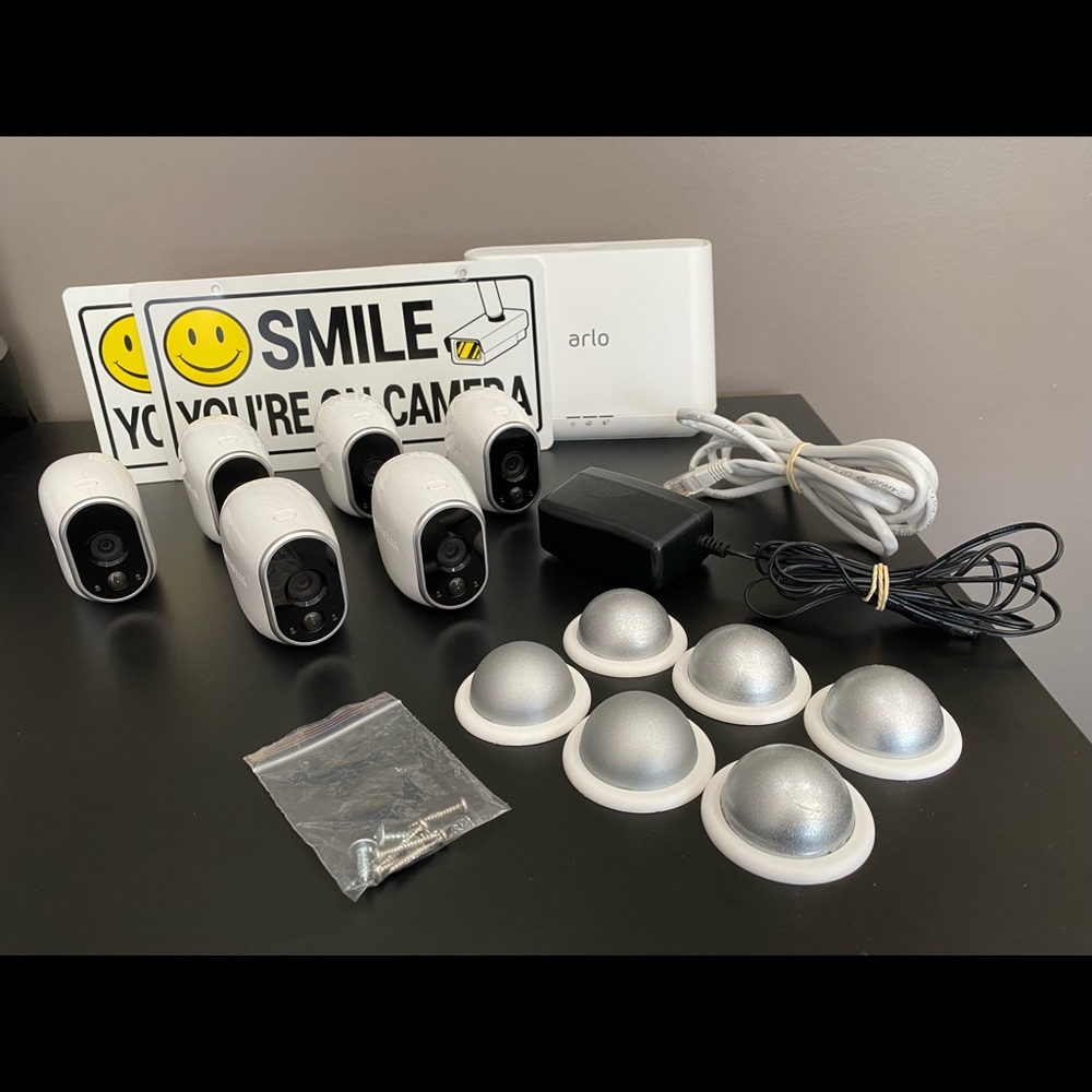 Arlo Pro Wireless In/Outdoor HD Video Security System w/Base Station & 6 Cameras